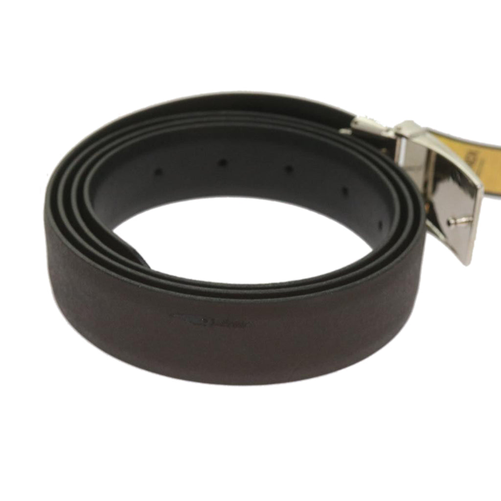 FENDI Belt Leather 48.8"" Brownbs12494