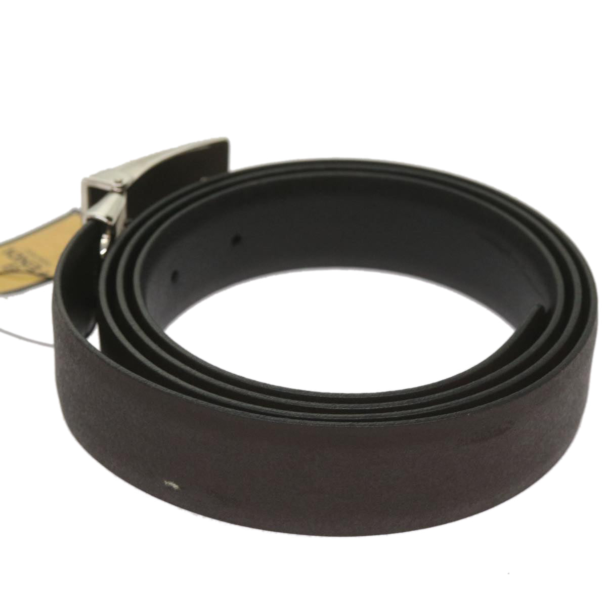 FENDI Belt Leather 48.8"" Brownbs12494