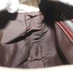FENDI Mamma Baguette Shoulder Bag Canvas Beigebs12544