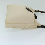 FENDI Mamma Baguette Shoulder Bag Canvas Beigebs12544