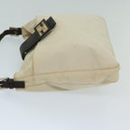 FENDI Mamma Baguette Shoulder Bag Canvas Beigebs12544