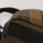 FENDI Pecan Canvas Backpack Nylon Brownbs12549