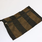FENDI Pecan Canvas Backpack Nylon Brownbs12549