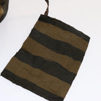 FENDI Pecan Canvas Backpack Nylon Brownbs12549