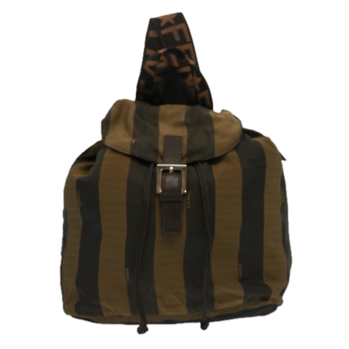 FENDI Pecan Canvas Backpack Nylon Brownbs12549
