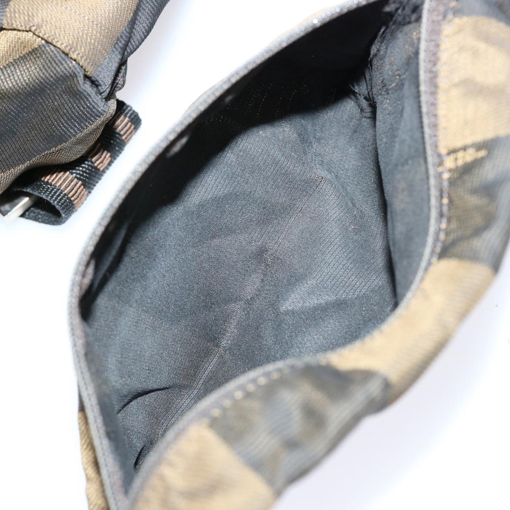 FENDI Pecan Canvas Backpack Nylon Brownbs12549