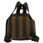 FENDI Pecan Canvas Backpack Nylon Brownbs12549