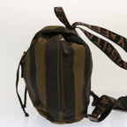 FENDI Pecan Canvas Backpack Nylon Brownbs12549