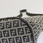 FENDI Zucchino Canvas Mamma Baguette Shoulder Bag Navybs12563
