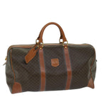 CELINE Macadam Canvas Boston Bag PVC Brown  12597