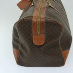 CELINE Macadam Canvas Boston Bag PVC Brown  12597