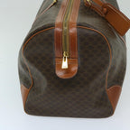 CELINE Macadam Canvas Boston Bag PVC Brown  12597