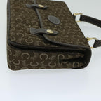 CELINE C Macadam Canvas Hand Bag Brown Auth bs12634