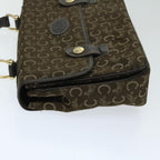 CELINE C Macadam Canvas Hand Bag Brown Auth bs12634