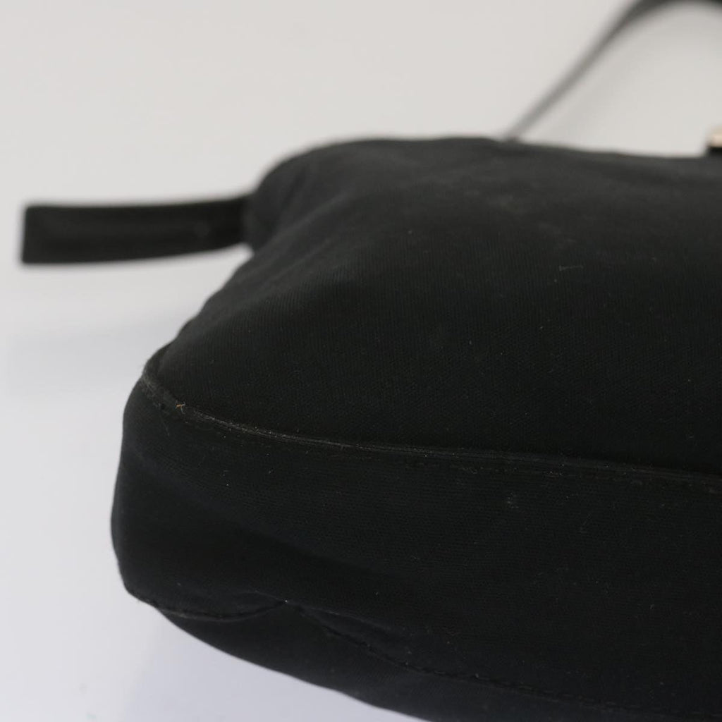 FENDI Mamma Baguette Shoulder Bag Nylon Blackbs12642