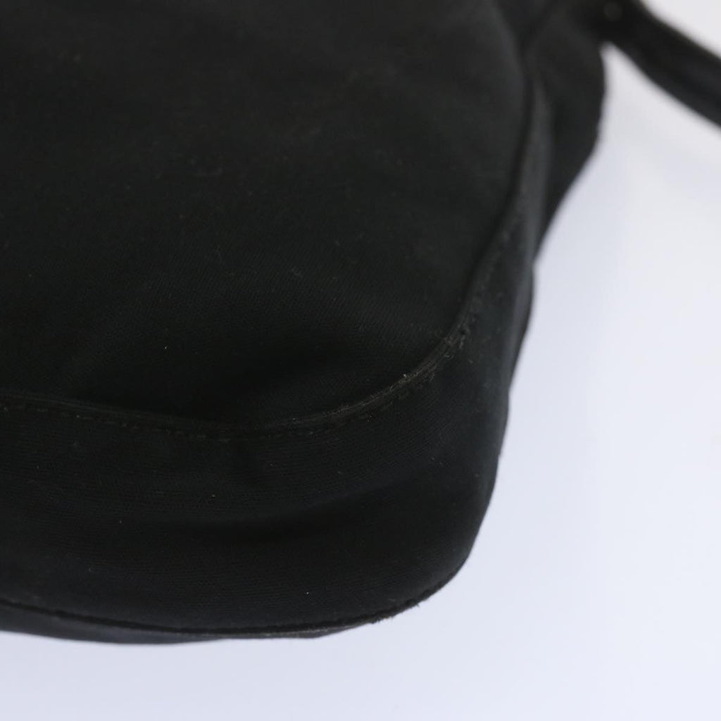 FENDI Mamma Baguette Shoulder Bag Nylon Blackbs12642