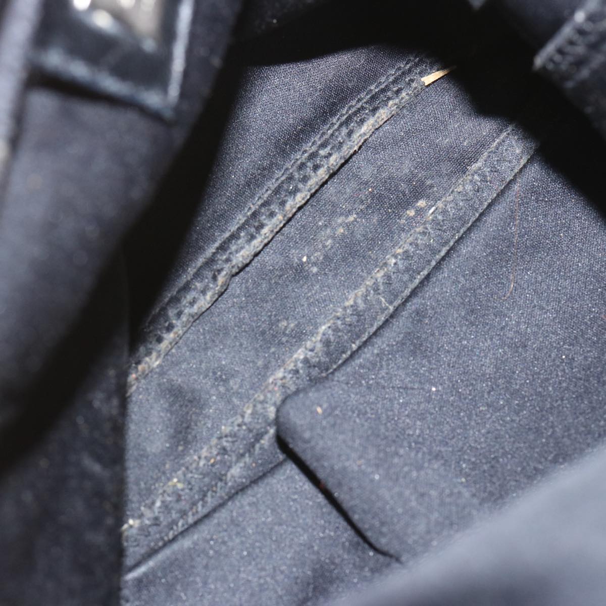 FENDI Mamma Baguette Shoulder Bag Nylon Blackbs12642