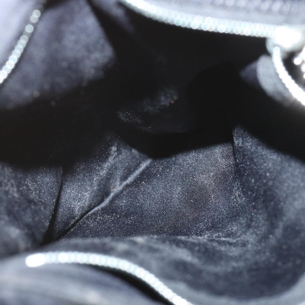 FENDI Mamma Baguette Shoulder Bag Nylon Blackbs12642