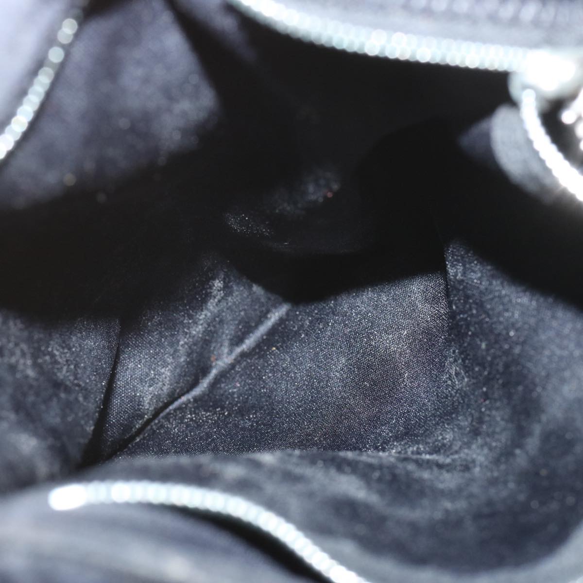 FENDI Mamma Baguette Shoulder Bag Nylon Blackbs12642