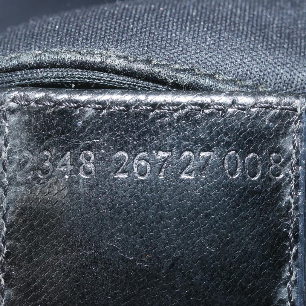 FENDI Mamma Baguette Shoulder Bag Nylon Blackbs12642