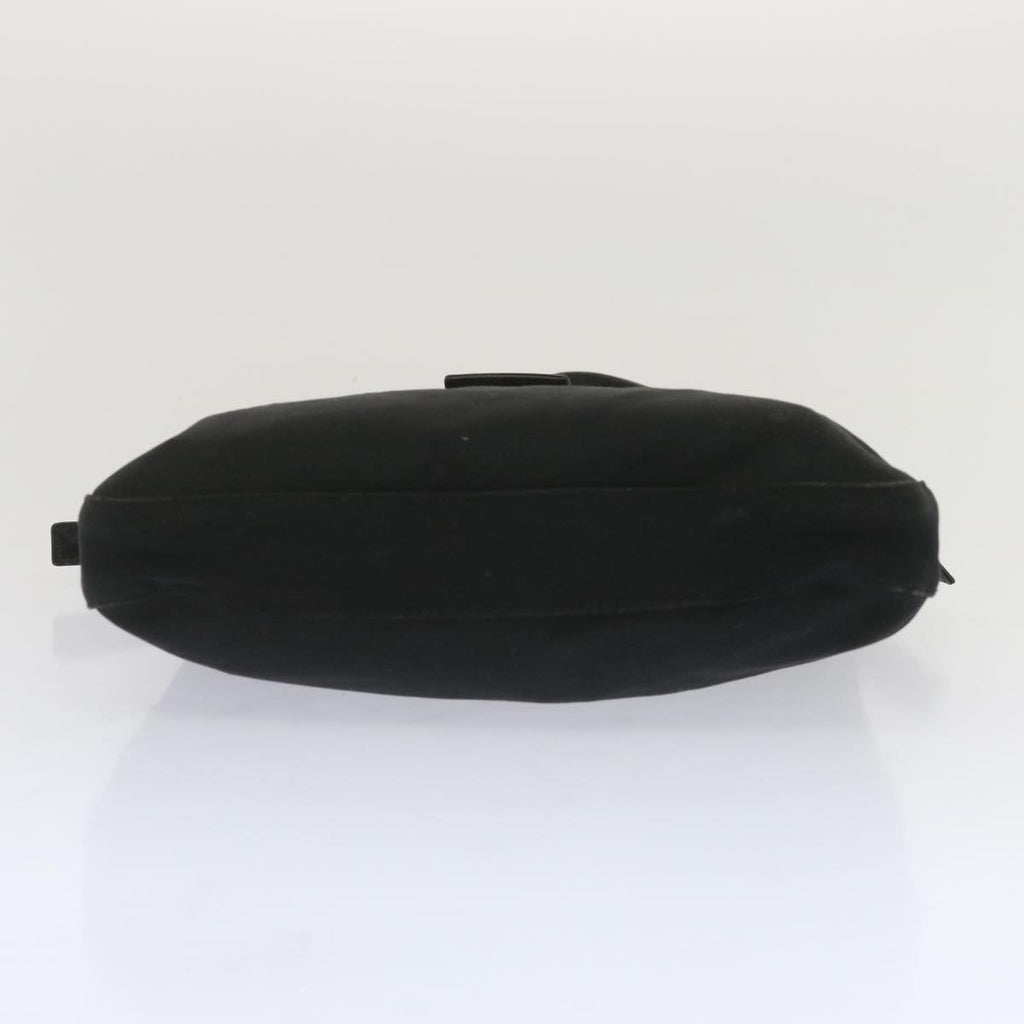 FENDI Mamma Baguette Shoulder Bag Nylon Blackbs12642