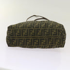 FENDI Zucca Canvas Tote Bag Black Brownbs12707