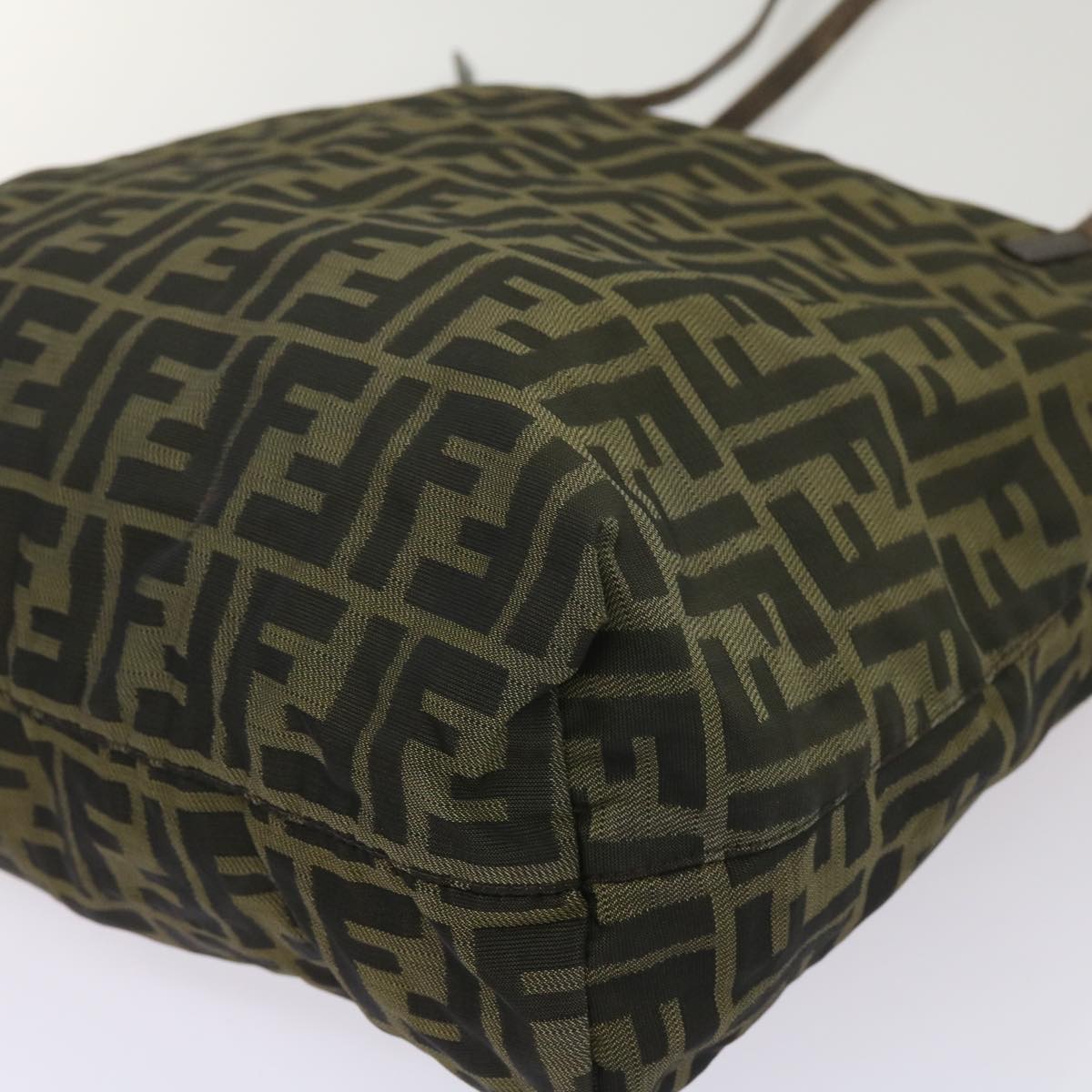 FENDI Zucca Canvas Tote Bag Black Brownbs12707