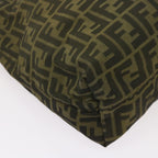 FENDI Zucca Canvas Tote Bag Black Brownbs12707