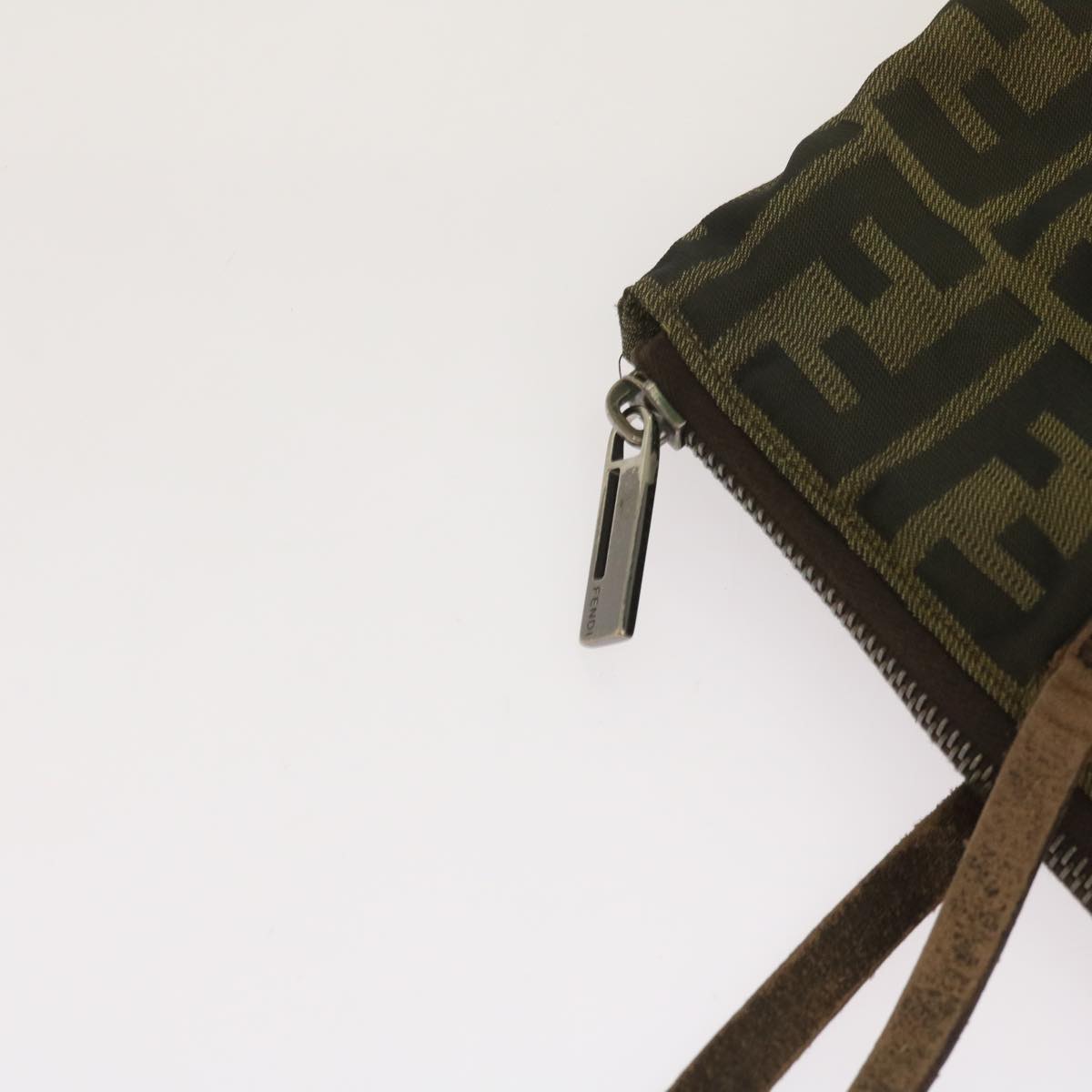 FENDI Zucca Canvas Tote Bag Black Brownbs12707