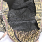 FENDI Zucca Canvas Tote Bag Black Brownbs12707