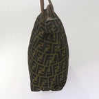 FENDI Zucca Canvas Tote Bag Black Brownbs12707