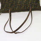 FENDI Zucca Canvas Tote Bag Black Brownbs12707