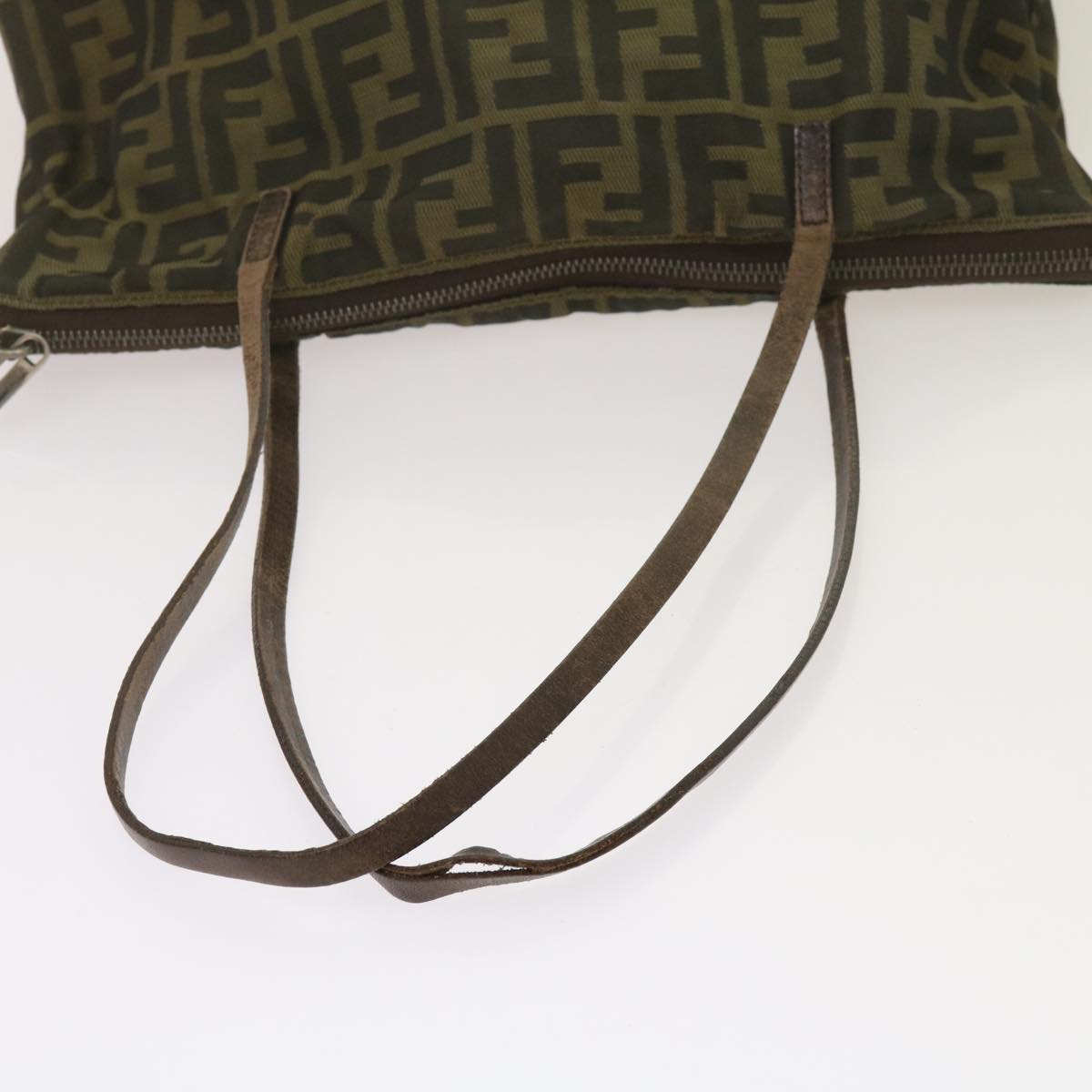 FENDI Zucca Canvas Tote Bag Black Brownbs12707