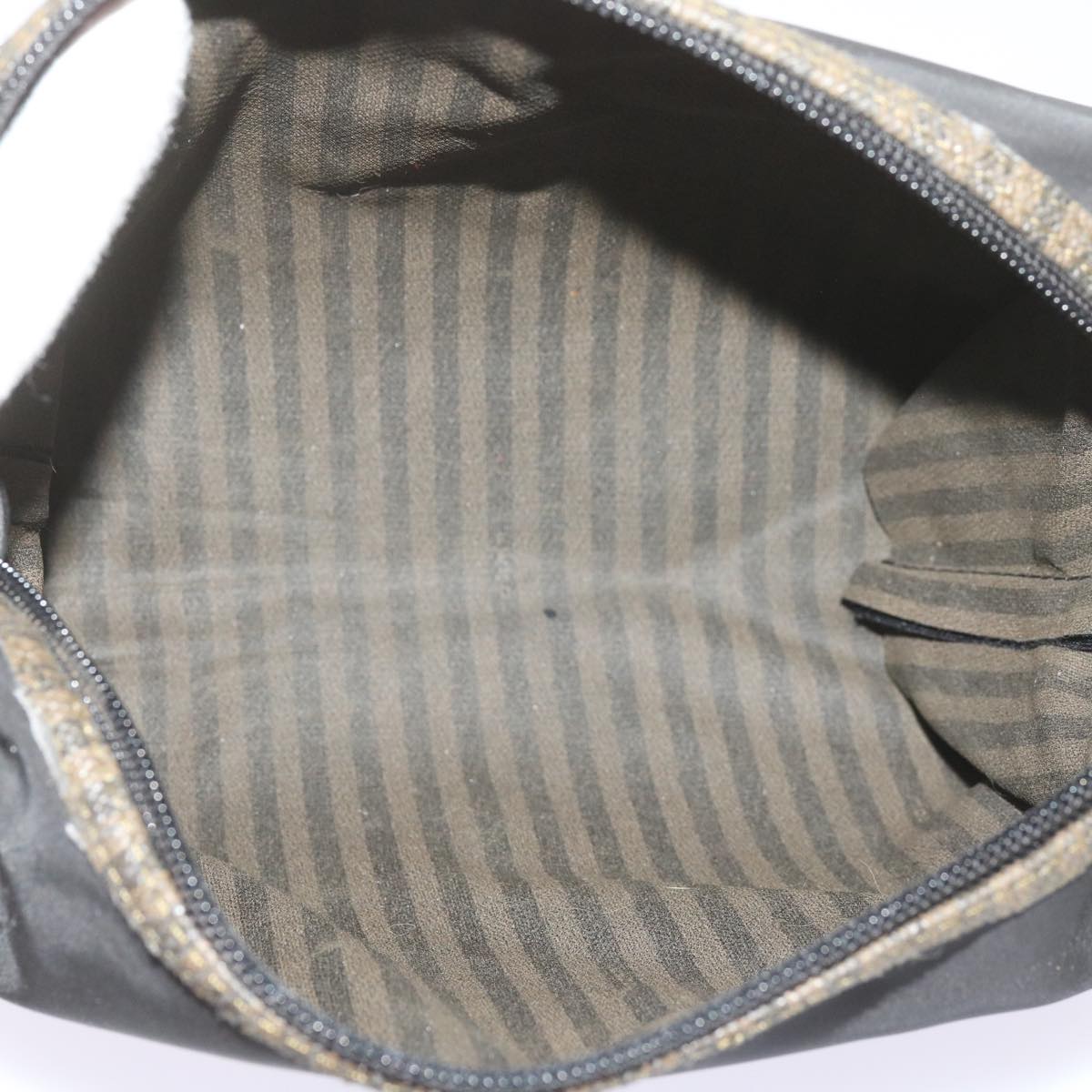 FENDI Zucca Canvas Pouch 2Set Black Brownbs12708