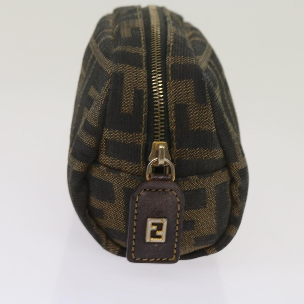 FENDI Zucca Canvas Pouch 2Set Black Brownbs12708