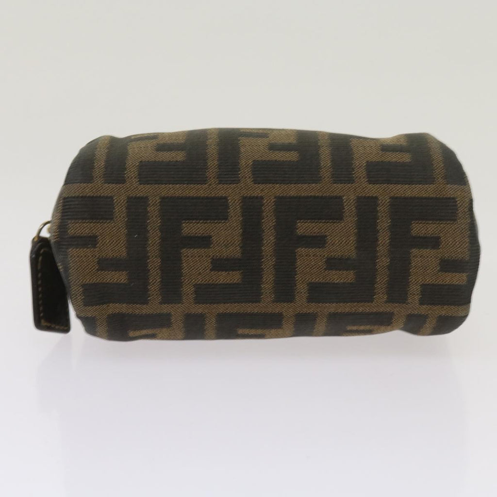 FENDI Zucca Canvas Pouch 2Set Black Brownbs12708
