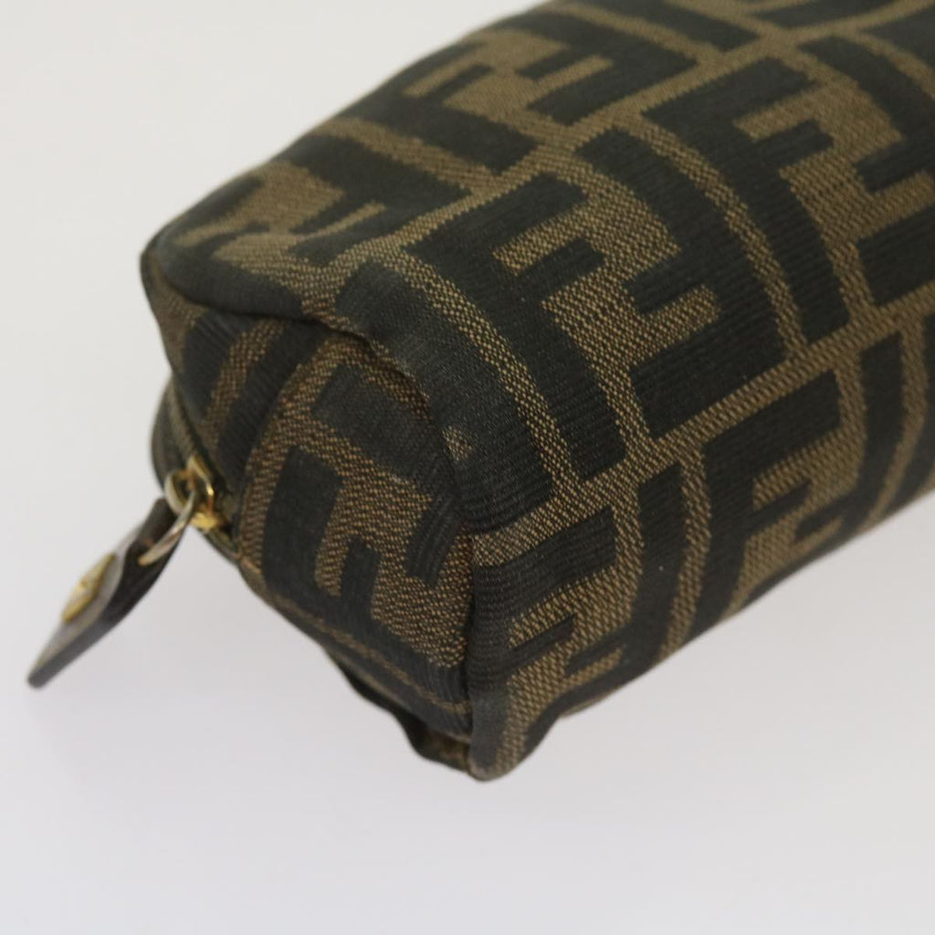 FENDI Zucca Canvas Pouch 2Set Black Brownbs12708