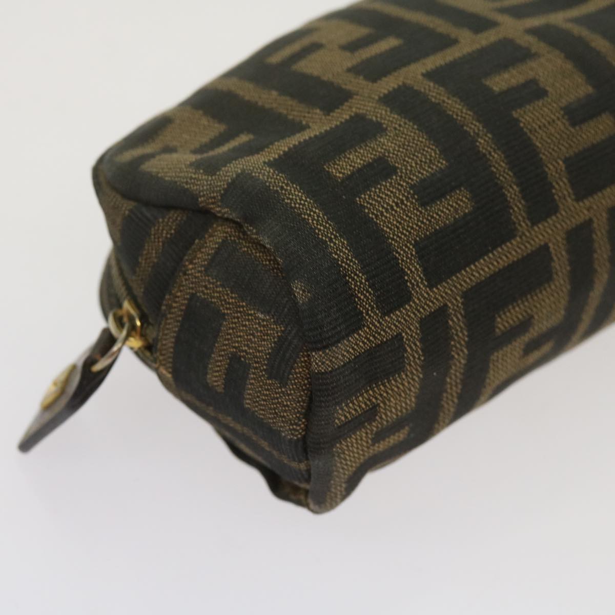 FENDI Zucca Canvas Pouch 2Set Black Brownbs12708