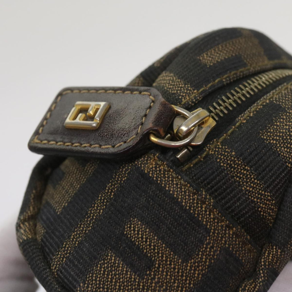 FENDI Zucca Canvas Pouch 2Set Black Brownbs12708