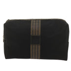 FENDI Zucca Canvas Pouch 2Set Black Brownbs12708