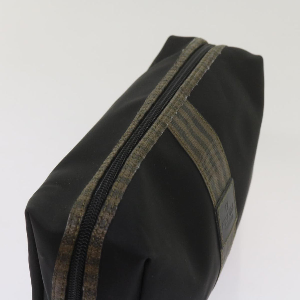 FENDI Zucca Canvas Pouch 2Set Black Brownbs12708