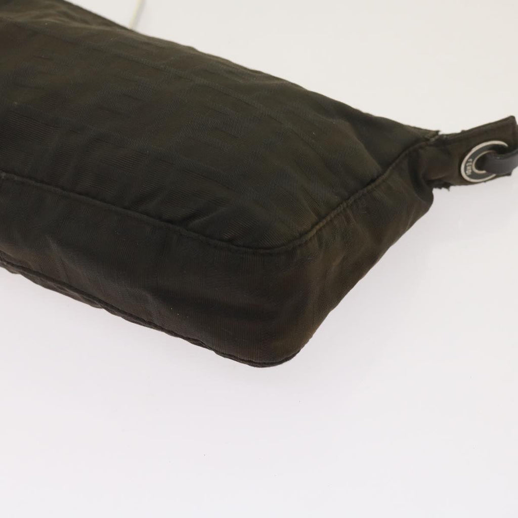 FENDI Zucchino Canvas Hand Bag Blackbs12710