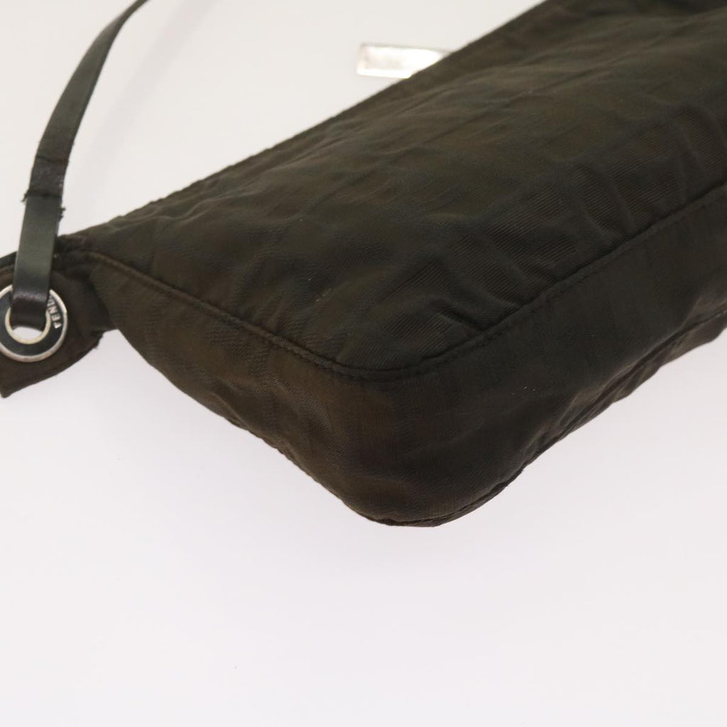 FENDI Zucchino Canvas Hand Bag Blackbs12710