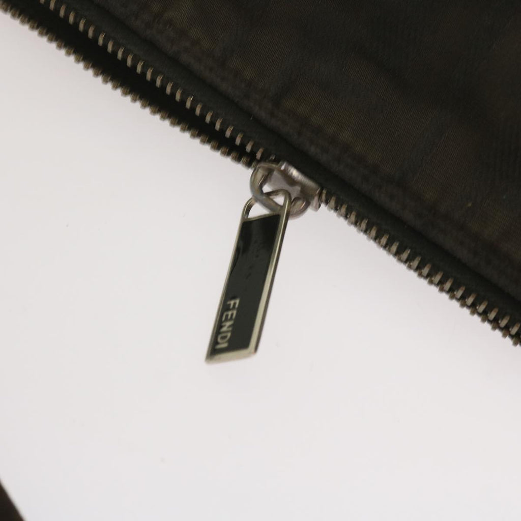 FENDI Zucchino Canvas Hand Bag Blackbs12710