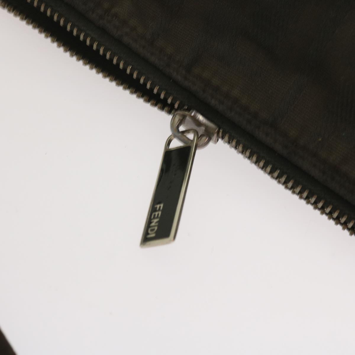 FENDI Zucchino Canvas Hand Bag Blackbs12710