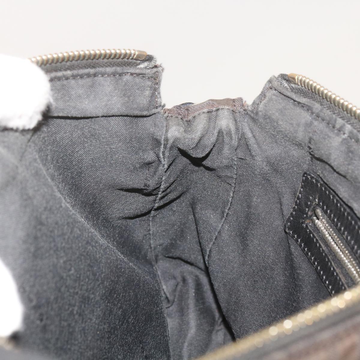 FENDI Zucchino Canvas Hand Bag Blackbs12710