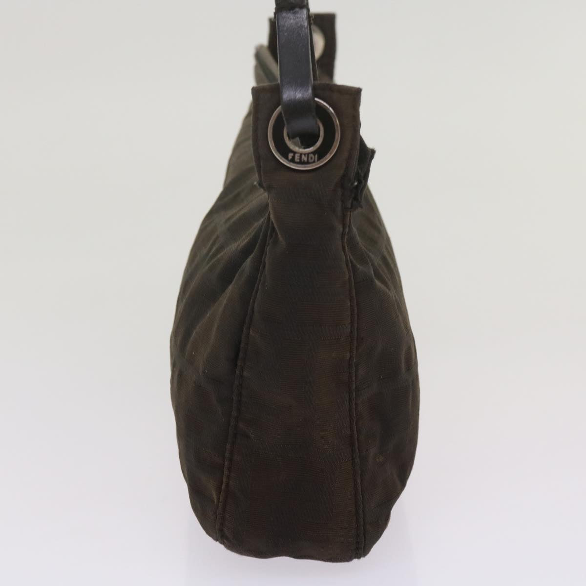 FENDI Zucchino Canvas Hand Bag Blackbs12710