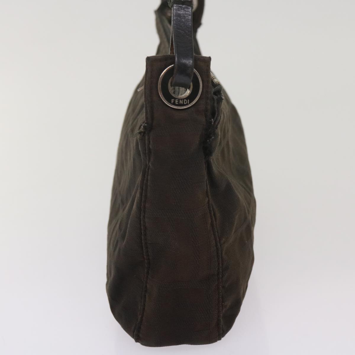 FENDI Zucchino Canvas Hand Bag Blackbs12710