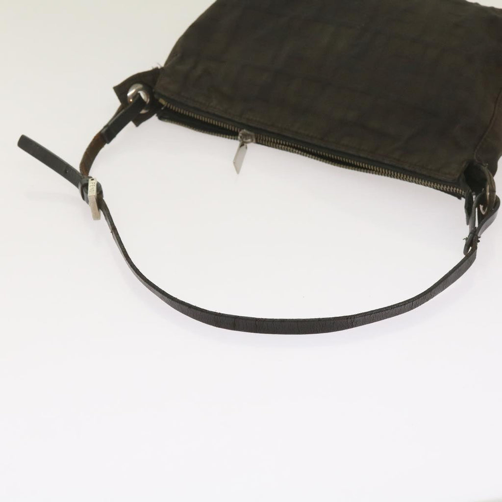 FENDI Zucchino Canvas Hand Bag Blackbs12710