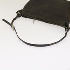 FENDI Zucchino Canvas Hand Bag Blackbs12710